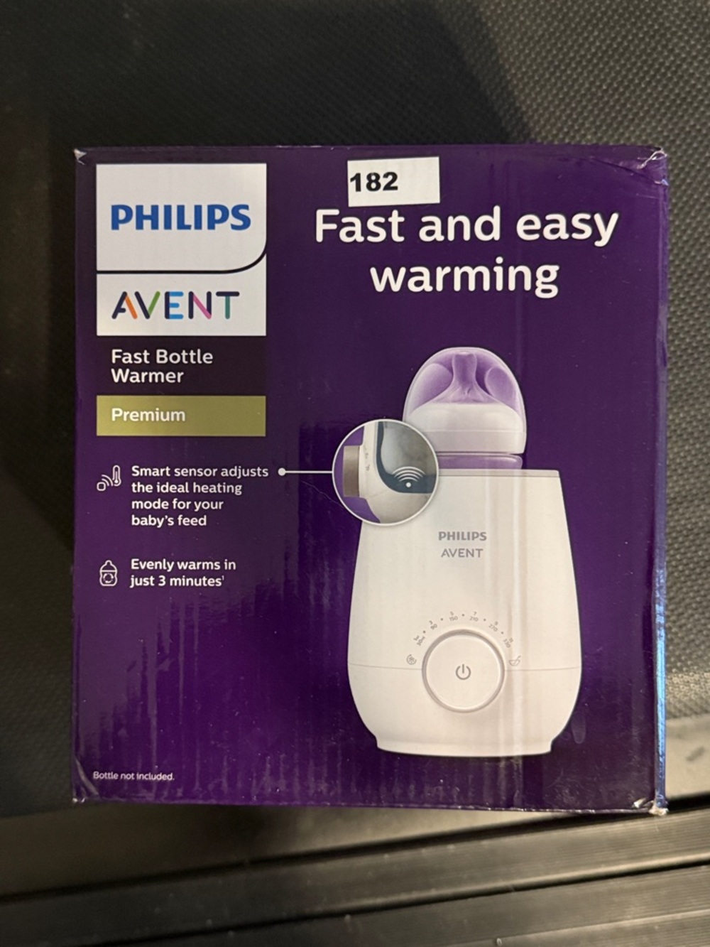 Philips Avent White Bottle Warmer - Purple Accent Packaging